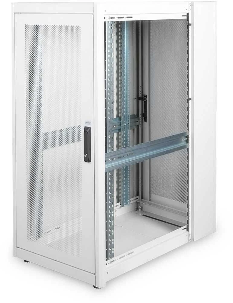 Digitus Serverschrank 19 26HE 1260x600x1000mm, perforierte Tr, Farbe Grau (RAL 7035)