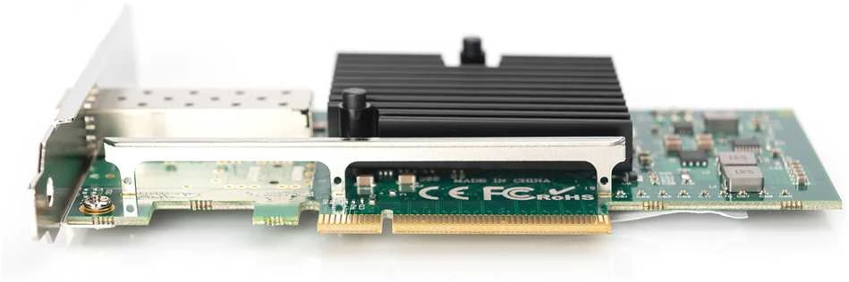 „Digitus SFP+ 10G PCI Express“ kortelė žemo profilio laikiklis, „Intel JL82599EN“ mikroschemų rinkinys DN-10161