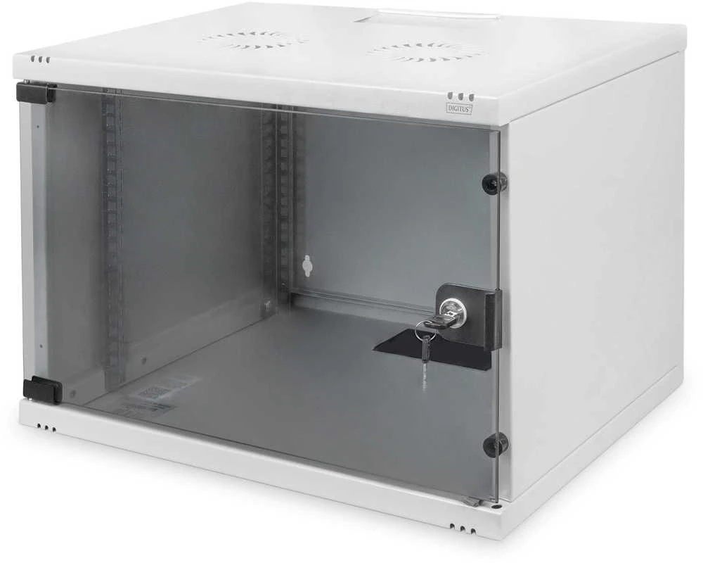 Assmann Electronic Assmann elektroninė DIGITUS sieninė spinta 19 colių 7HE RAL 7035 pilkas nemontuojamas H360mm x B520mm x T400mm be padėklo įsk. 8xsrews