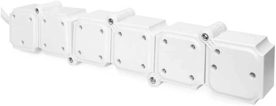 Assmann Electronic DIGITUS DA-70620 Lanksti maitinimo juosta 3680 W 250VAC 50 Hz 4x saugos lizdas 16 A 2x USB A jungtis 2,4 A
