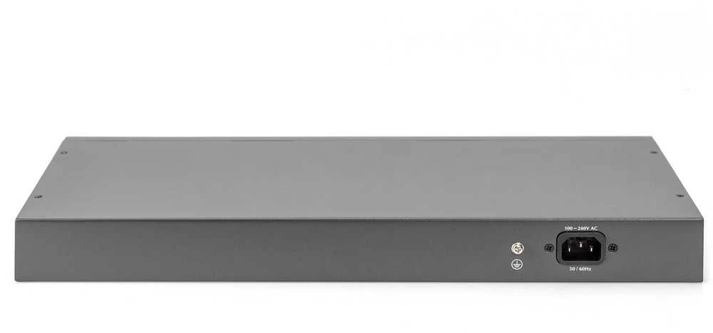 Šakotuvas Digitus Skaitmenas | Greitas Ethernet PoE jungiklis 24 prievadų PoE + 2 Combo, 370 W PoE | DN-95343 | Nevaldomas | Darbalaukis | Maitinimo tipas Vidinis