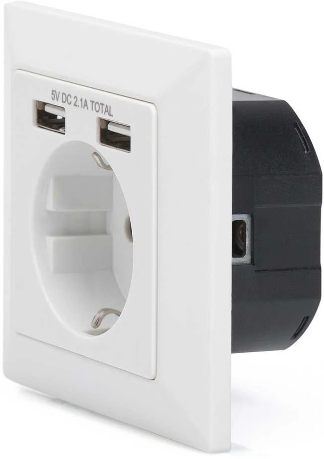 Digitus Apsauginis lizdas, skirtas montuoti po 2 USB jungtys | DA-70613