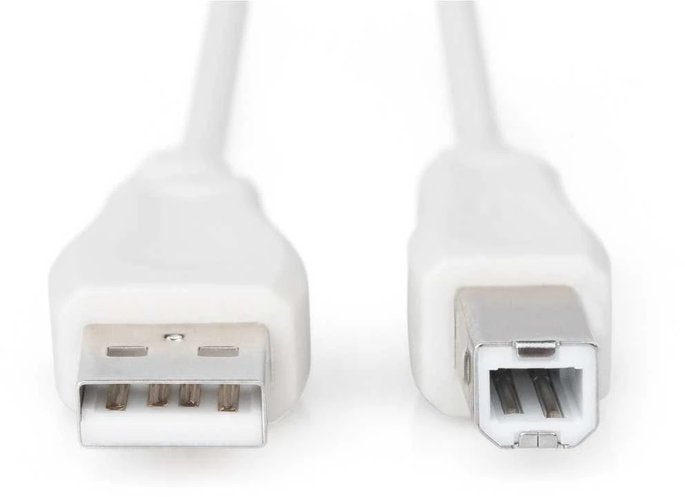 Assmann Electronic ASSMANN USB2.0 kabelis 1,8m USB A zu USB B masinis smėlio spalvos