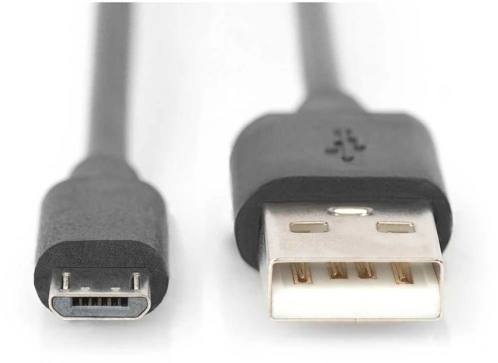 Assmann Electronic DIGITUS USB jungties kabelis tipas A - micro B M/M 1.0m USB 2.0 suderinamas bl
