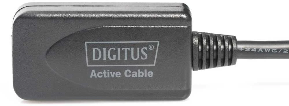 DIGITUS USB 2.0 Verlängerungskabel Typ A -A St/Bu 5.0m, sw