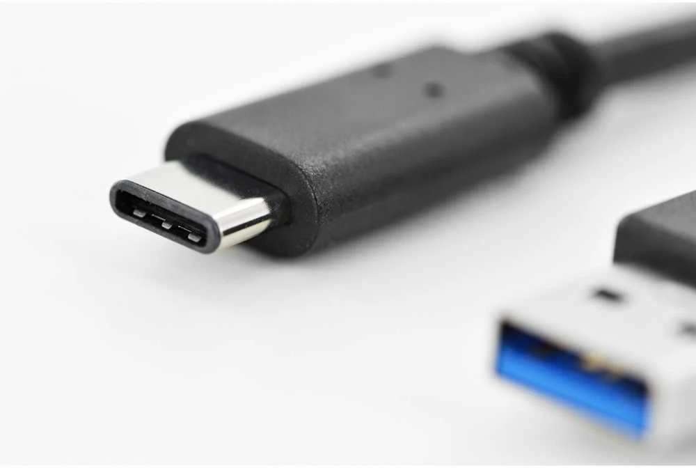 Assmann Electronic ASSMANN USB Type-C jungties kabelis, tipas C iki A M/M 1,0 m Super Speed bl