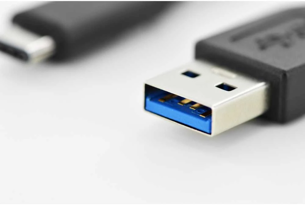 Assmann Electronic ASSMANN USB Type-C jungties kabelis, tipas C iki A M/M 1,0 m Super Speed bl