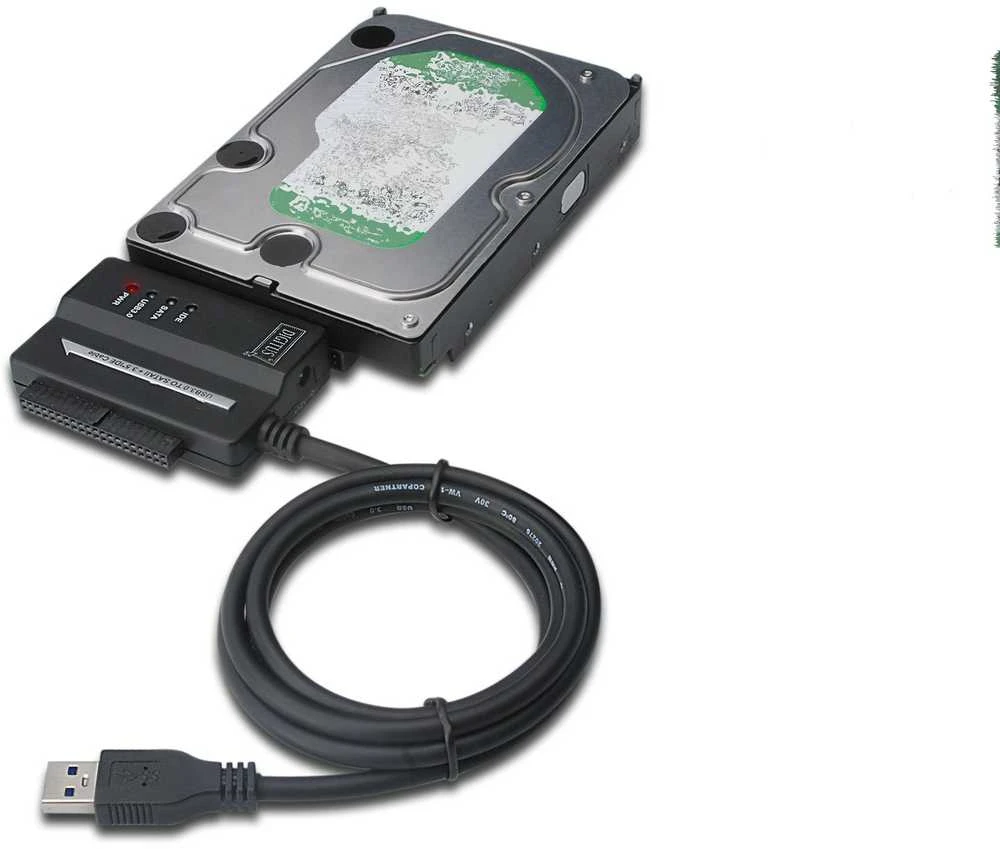 Assmann Electronic DIGITUS USB3.0 adapterio laidas prie SATA ir IDE, įskaitant maitinimo šaltinį 2,5" + 3,5" HDD + SSD