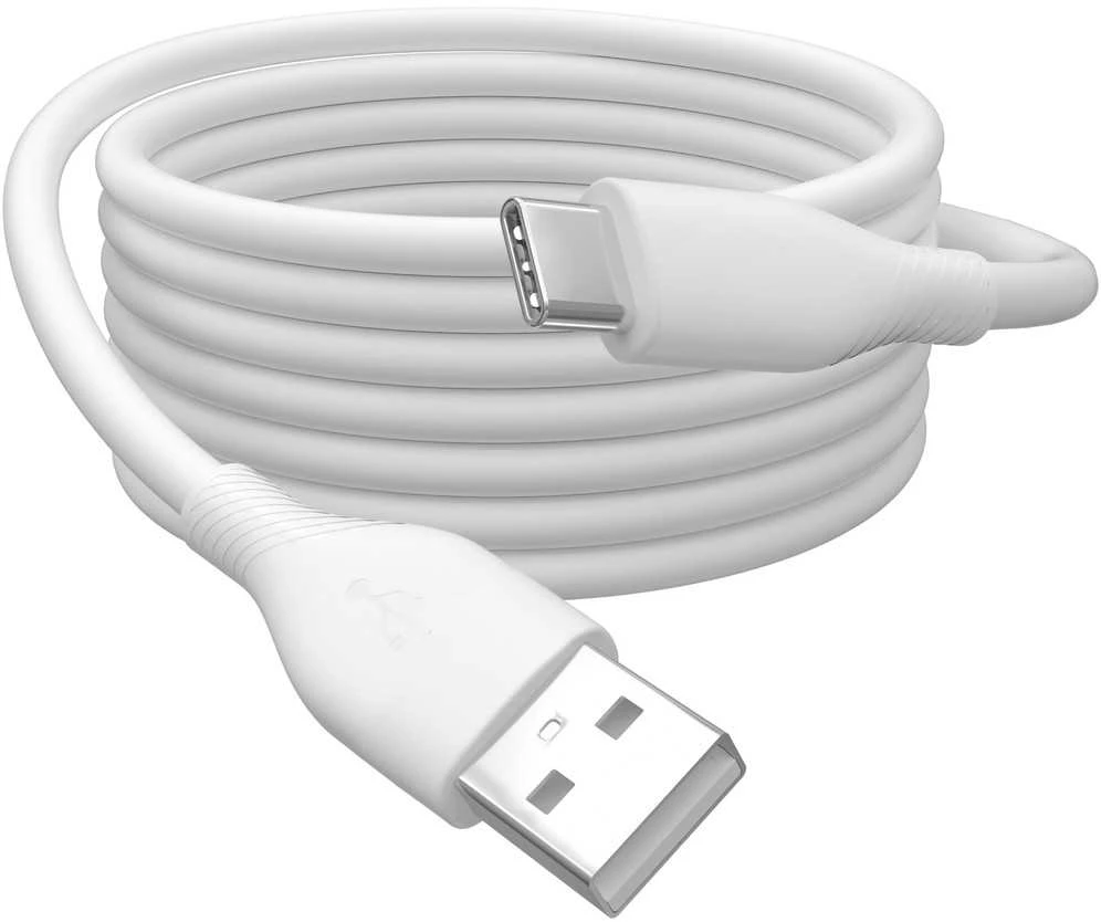 „Digitus Silicone“ USB-A - USB-C jungiamasis kabelis, USB 2.0 60W, 1m Baltas