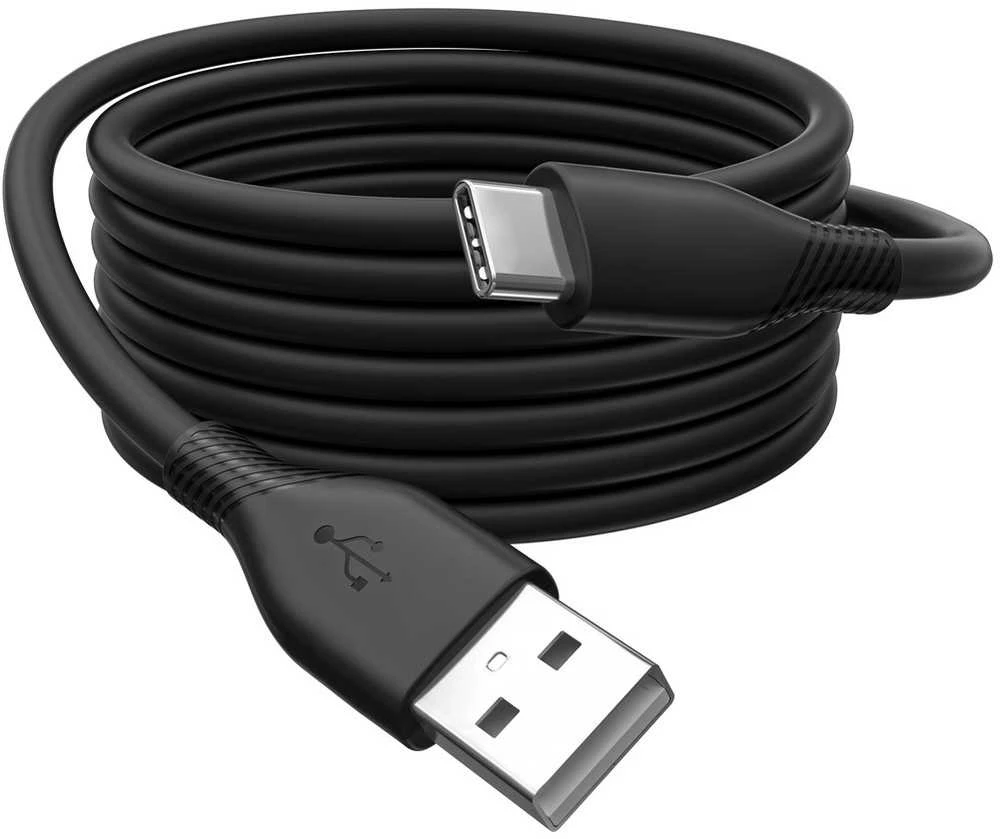„Digitus Silicone“ USB-A - USB-C jungiamasis kabelis, USB 2.0 60W, 2m Juodas