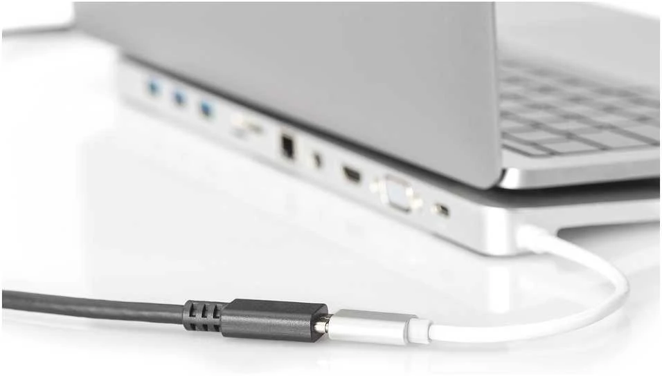Assmann Electronic ASSMANN USB Type-C ilgintuvo kabelis, tipas C M F 0,7 m, visas funkcijas Gen2 5A 10GB 3.1 Versija CE bl