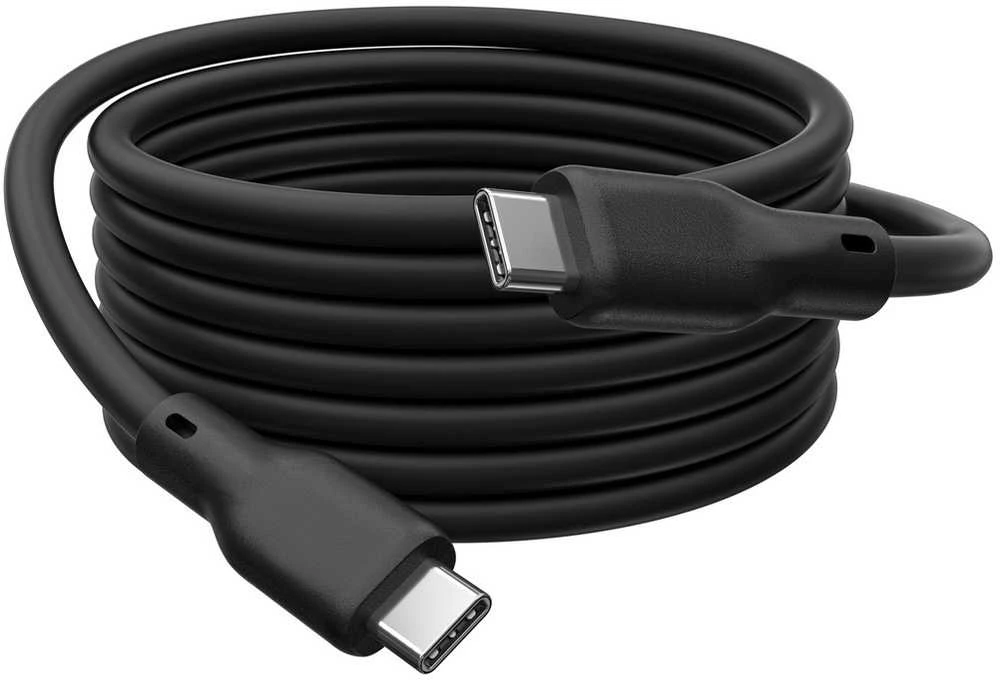 Digitus Silikoninis jungties laidas USB-C - USB-C, USB 3.2 Gen1 5G 4K 100W, 2m juoda