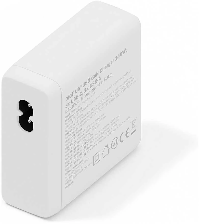 „Digitus“ | USB GaN įkroviklis 140 W, 3 x USB-C, 1 x USB-A | DA-10305