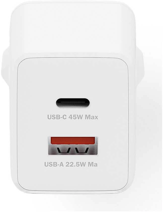 Digitus | USB GaN Charger 45W, 1x USB-C, 1x USB-A | DA-10302