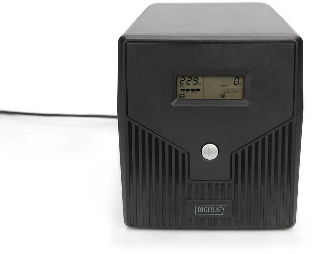 Assmann Electronic DIGITUS Line-Interactive UPS 1500VA/900W 12V/9Ah X2 baterija 4x CEE 7/7 AVR USB RS232 RJ-11/45 LCD ekranas