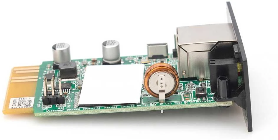 Skaitmenas | SNMP ir WEB kortelė, skirta DIGITUS OnLine UPS stovo montavimo įrenginiams | DN-170100-1