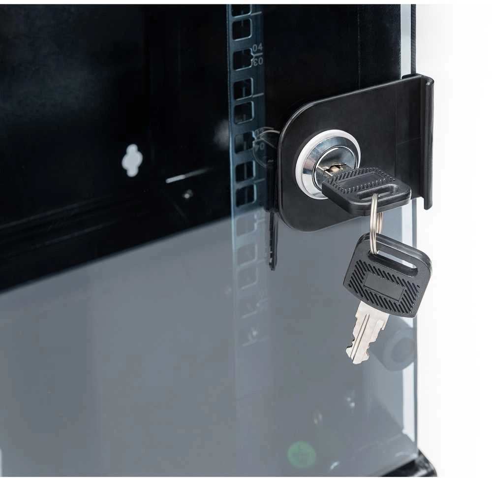 Digitus | Prie sienos tvirtinama spintelė | DN-10-06U-B | IP apsaugos klasė: IP20; Priekinės durys: Stiklinės durys, viena vertus atidaromos; Spintelės tipas: Prie sienos tvirtinama spintelė; Plotis: 300 mm; Keliamoji galia: 30 kg | Juodas