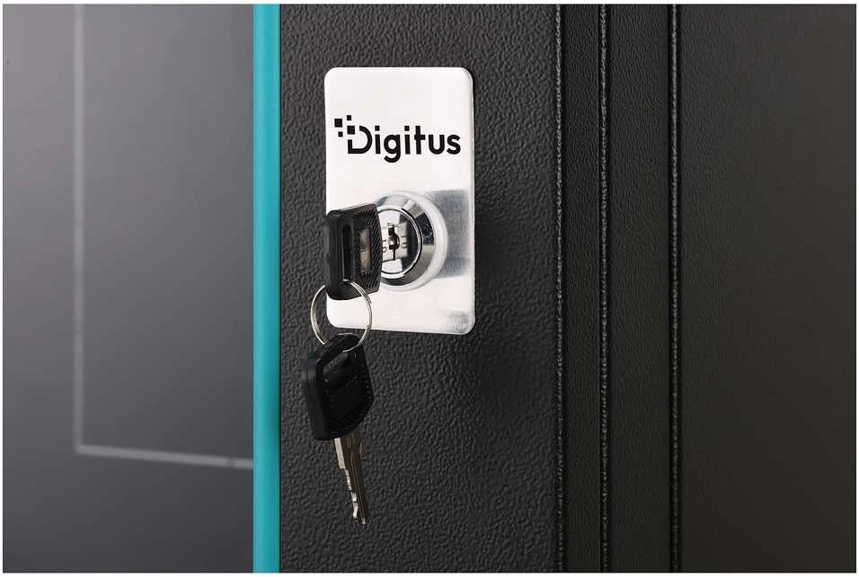 Digitus DN-37109 lentyna 12U Sieninis stovas Juoda