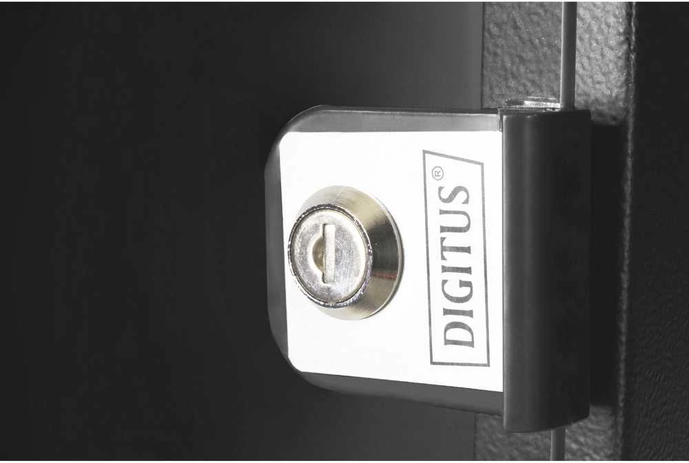 Spinta Digitus Rack 9 HE sieninis montavimas be vamzdelio. Pro Juodas