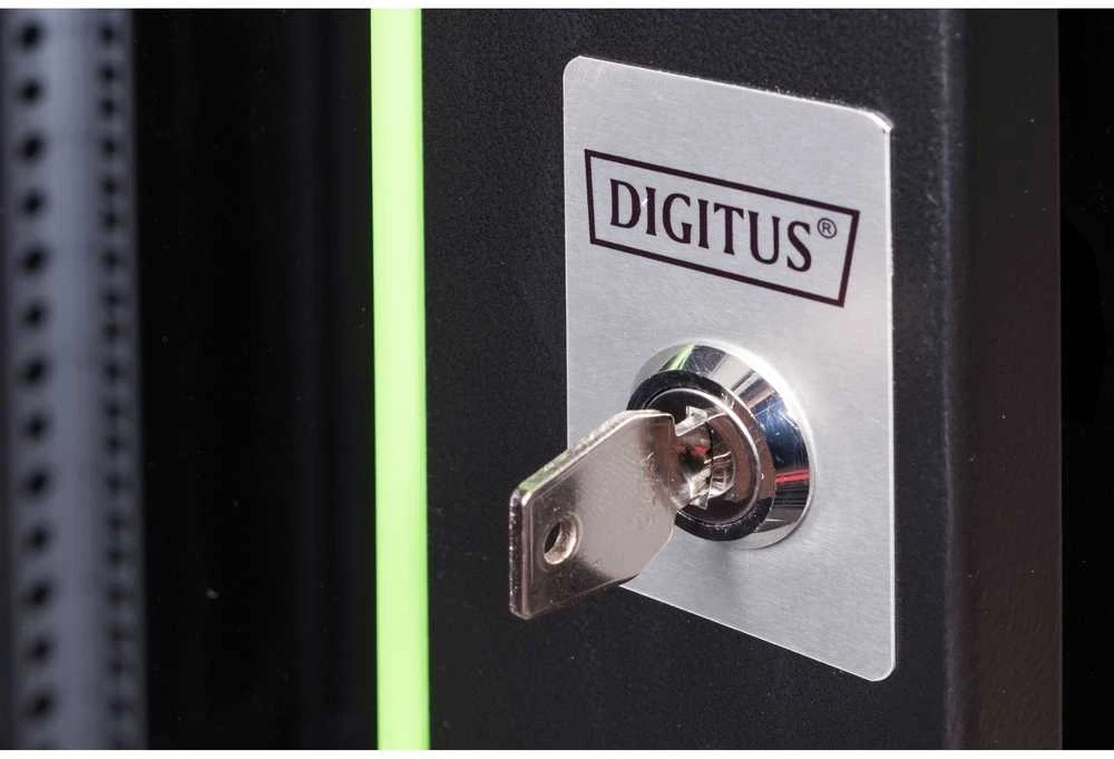 DIGITUS Wandgehuse Unique 20HE 998x600x450mm juodas (Speditionsversand)