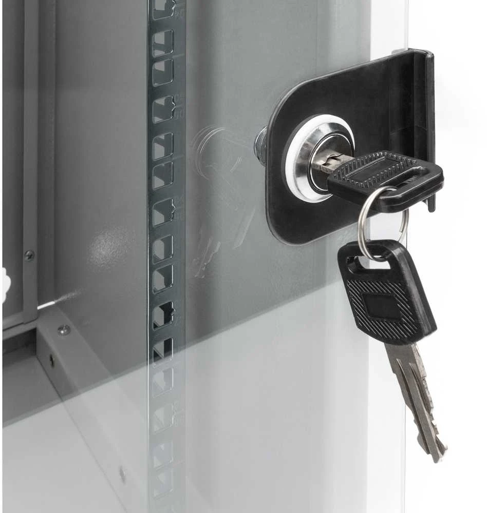 „Digitus“ prie sienos montuojamas korpusas 254 mm (10 colių) | DN-10-09U | 31,2 x 30 cm | Pilkas