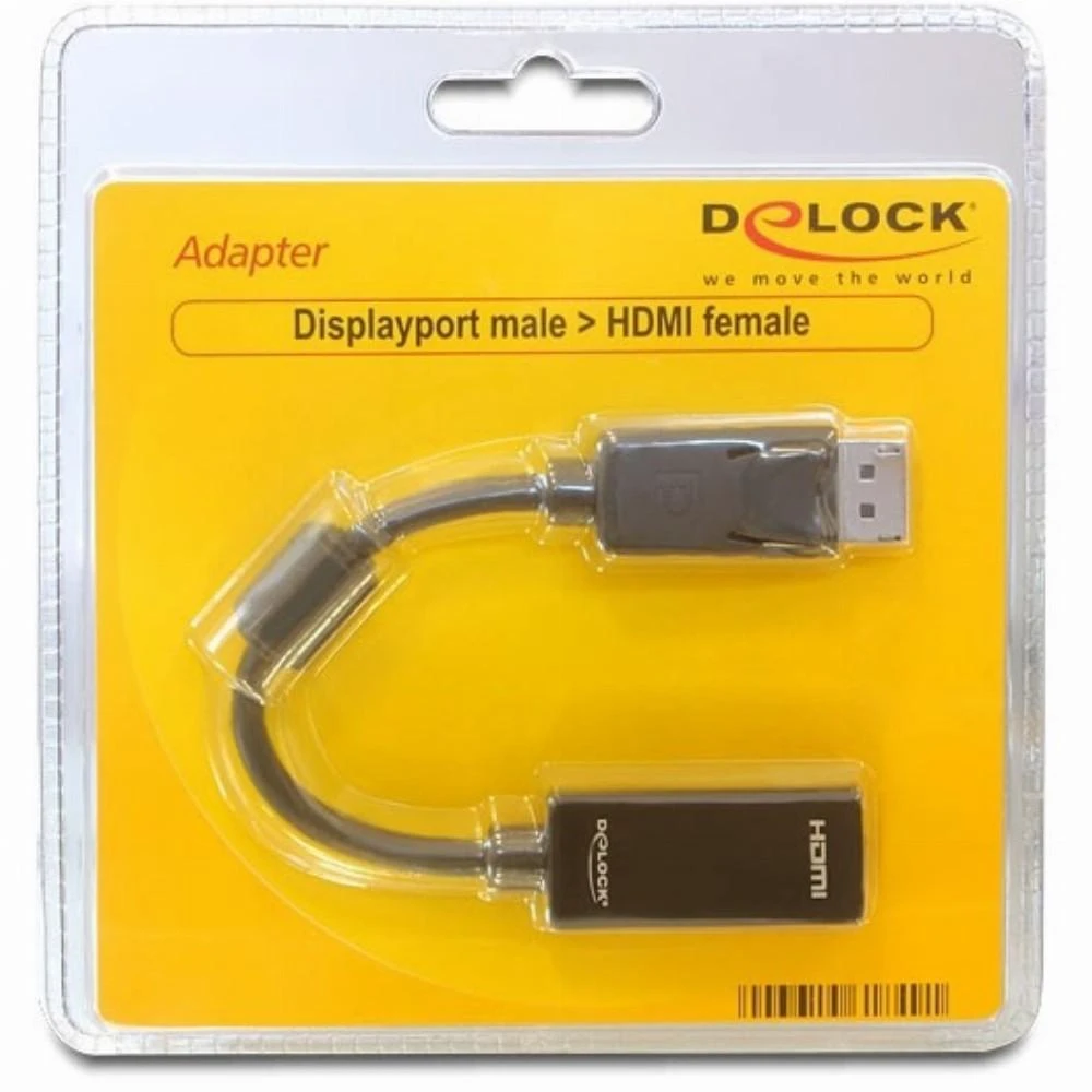 Delock DP į HDMI adapteris pakuotėje