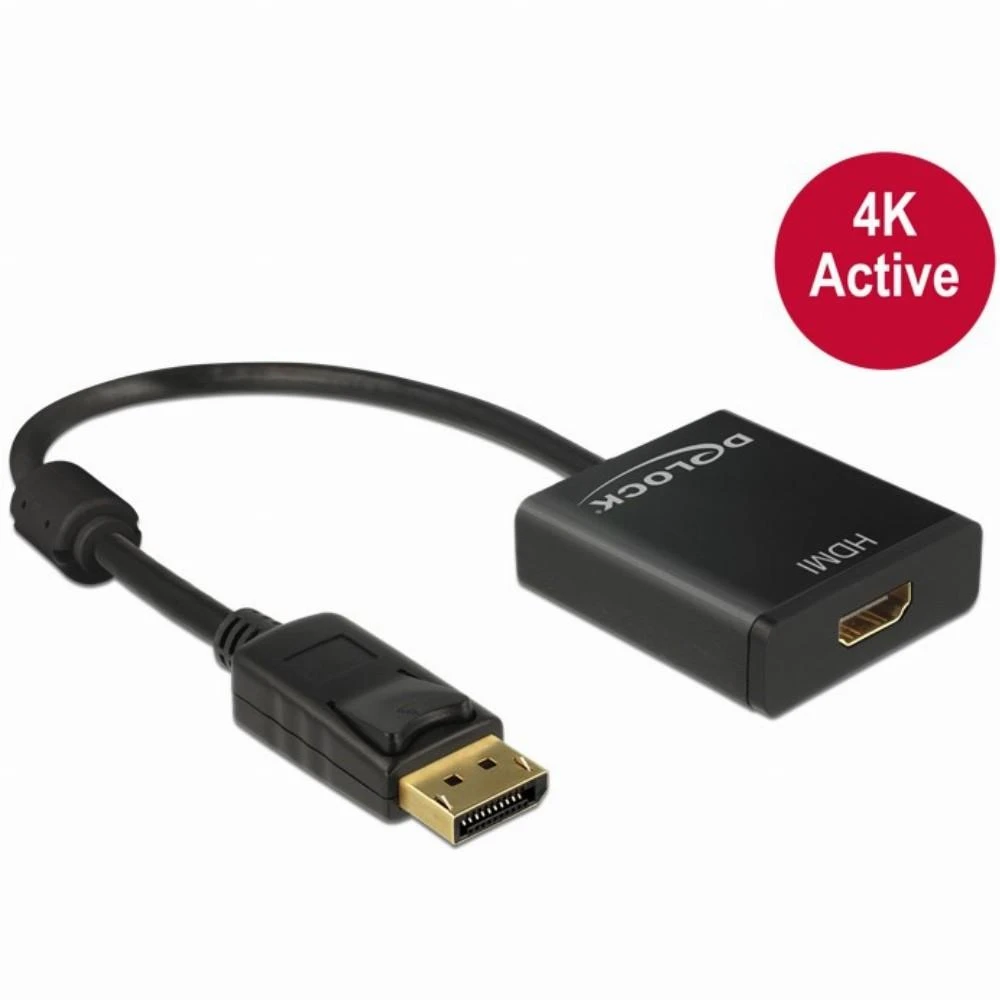 Delock DisplayPort į HDMI aktyvus adapteris 4K