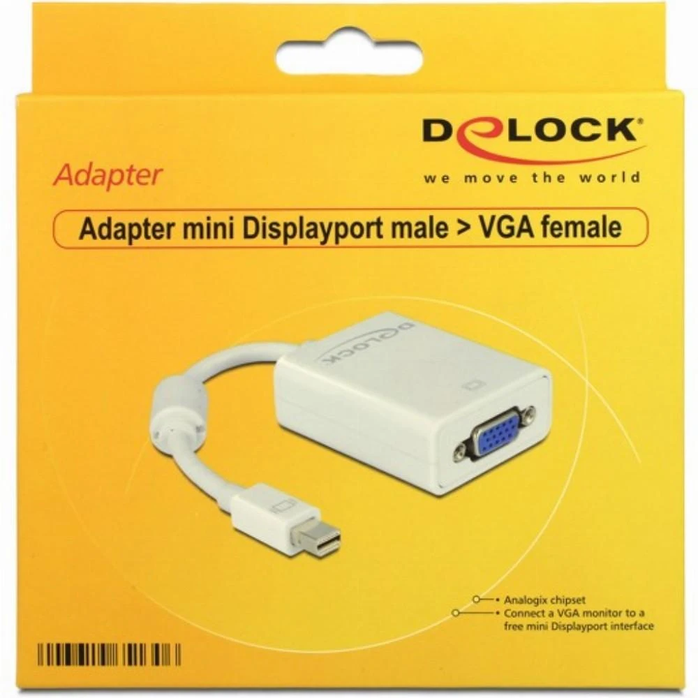 DELOCK Adapteris Displayport-St mini > VGA-Bu