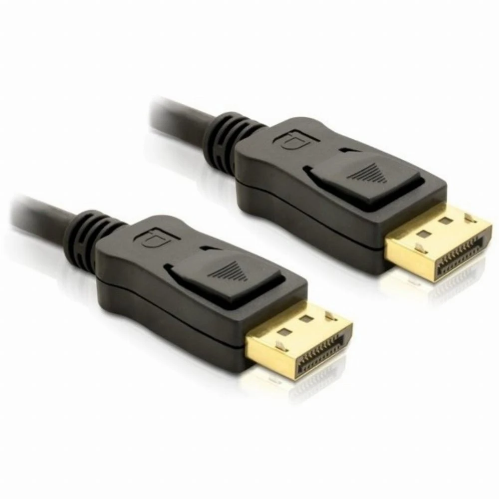 DisplayPort kabelis su fiksavimo mygtukais