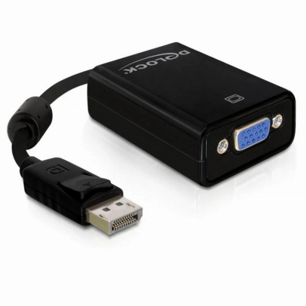 DELOCK Adapteris DP-St > VGA-Bu 22.5cm juodas