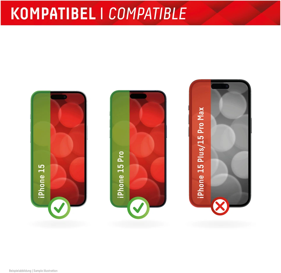 DISPLEX REAL GLASS FC IPHONE - 15/15 PRO