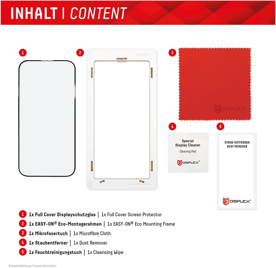 DISPLEX REAL GLASS FC IPHONE - 15/15 PRO