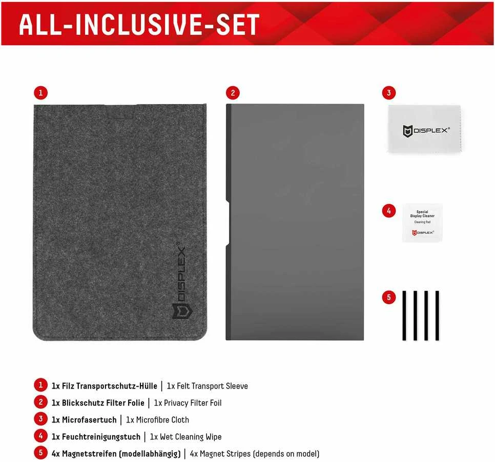 DISPLEX Privacy Safe privatumo filtras skirtas MacBook Pro 14.2", neatspindintis mėlynos šviesos filtras, magnetinis priedas