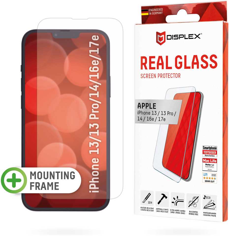 „Apple iPhone 14 Real 2D“ ekrano stiklas „Displex Transparent“.