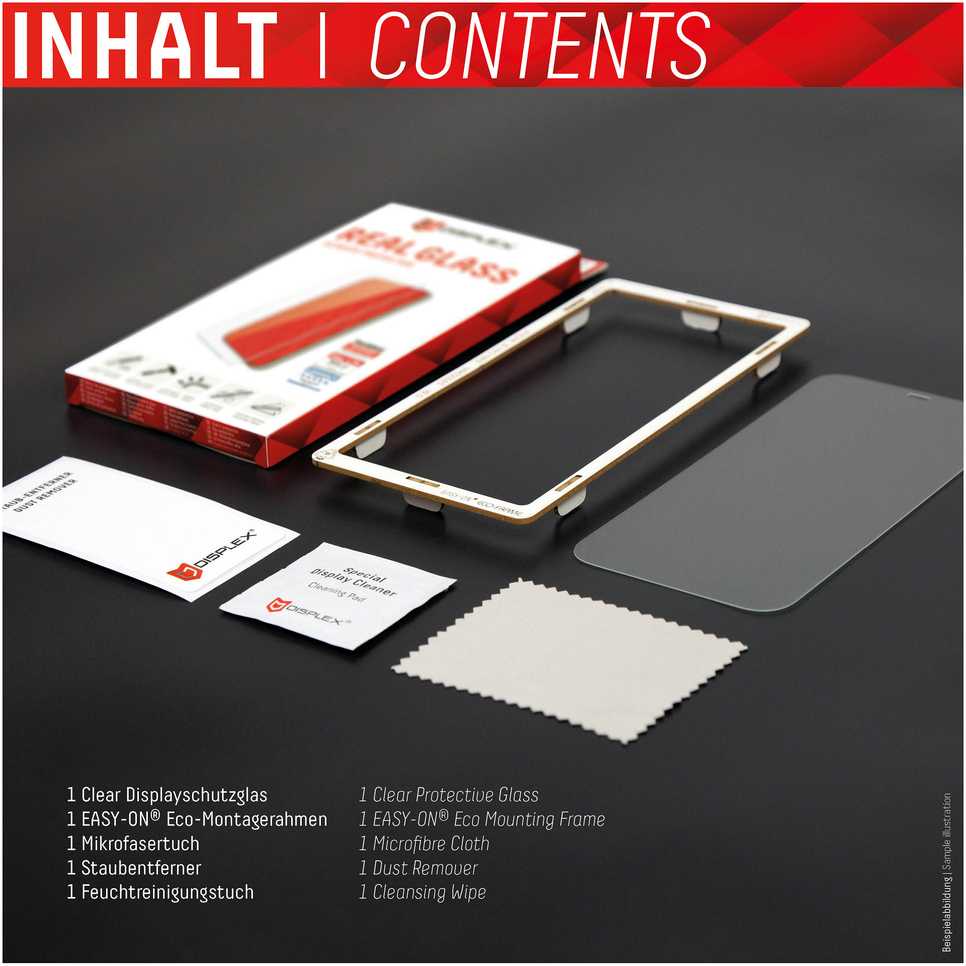 „Apple iPhone 14 Real 2D“ ekrano stiklas „Displex Transparent“.