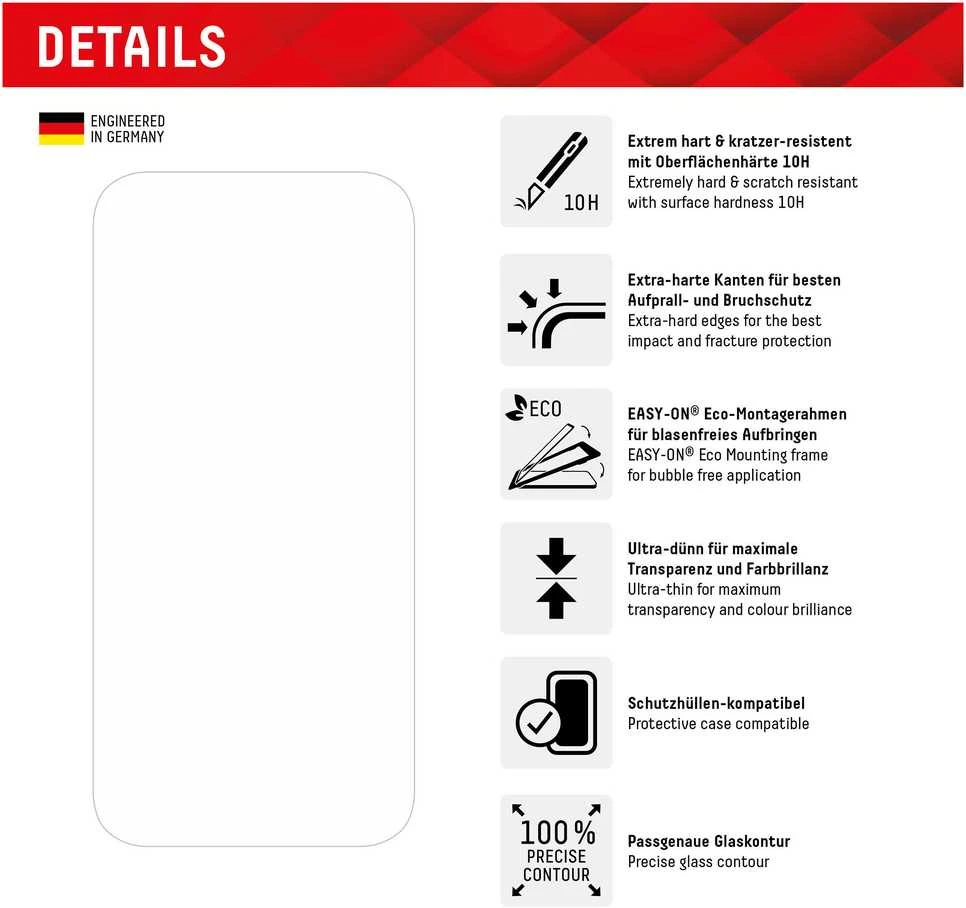 DISPLEX TIKRAS STIKLAS + DĖKLAS - IPHONE 15