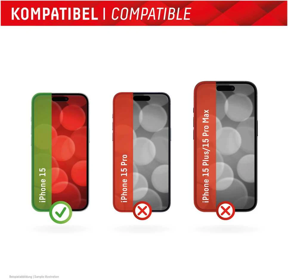 DISPLEX TIKRAS STIKLAS + DĖKLAS - IPHONE 15