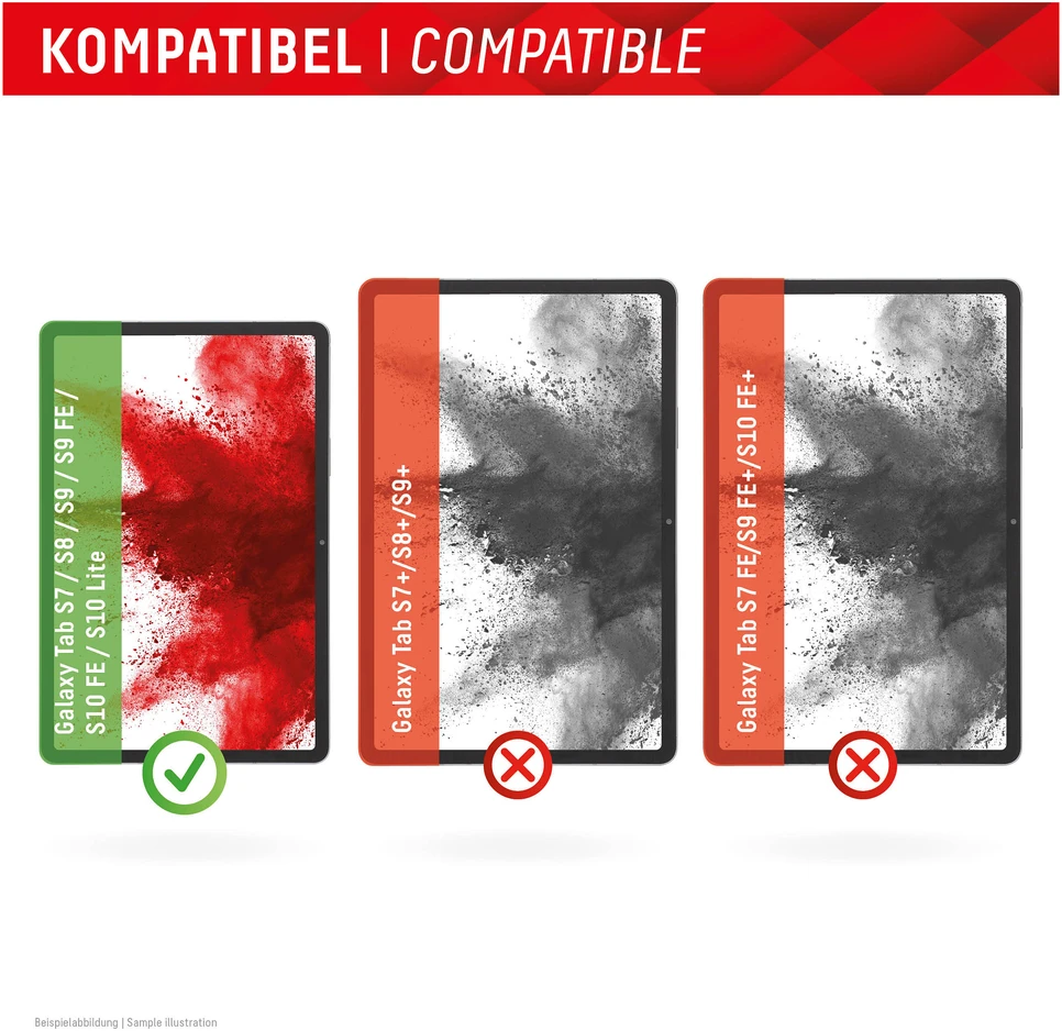 „Displex“ planšetinio kompiuterio stiklas, skirtas „Samsung Galaxy Tab S7/S8“.