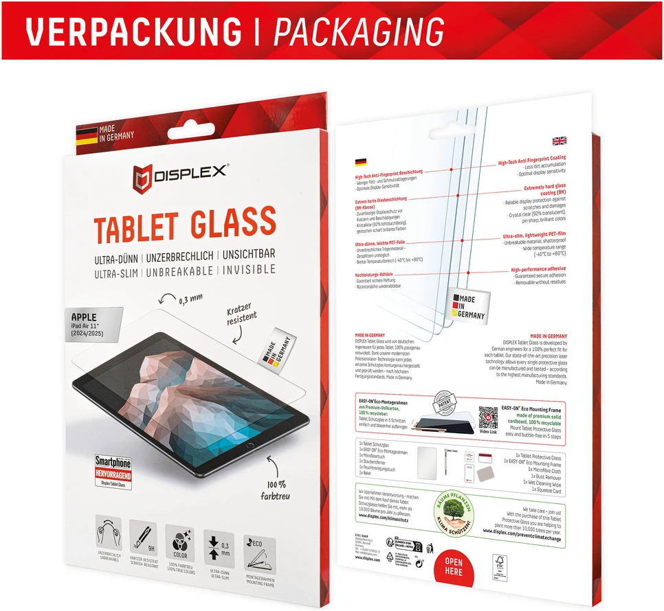 E.V.I. DISPLEX Planšetė Glass iPad Air 11'' (2024)
