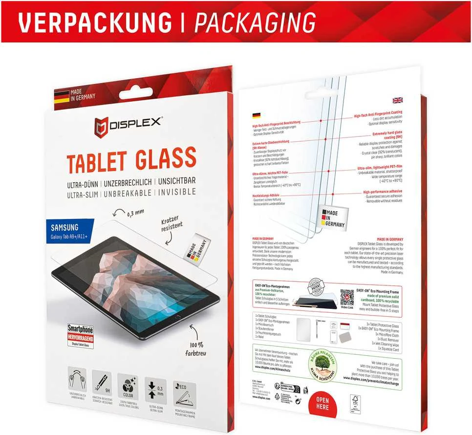 DISPLEX Planšetė Glass Samsung Galaxy Tab A9+