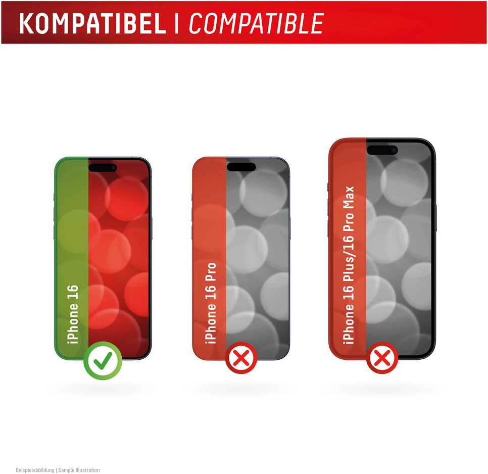 Apple iPhone 16 apsauginis stikliukas, pilnai apsaugotas ekrano apsaugai nuo saulės, pagamintas iš „Displex“ skaidraus stiklo.