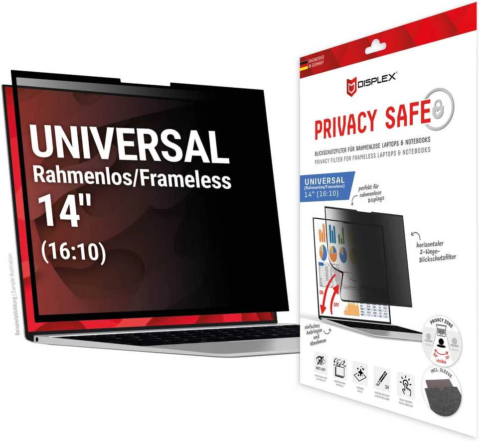 DISPLEX Privacy Safe Uni (be rėmelių) 14\", 16:10