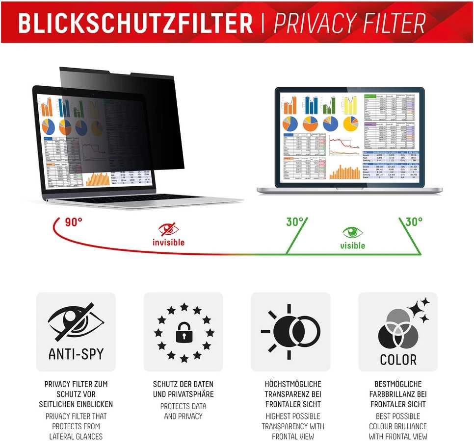 Filtras E.V.I. DISPLEX Privacy Safe Universal (Mag) 14", 16:10