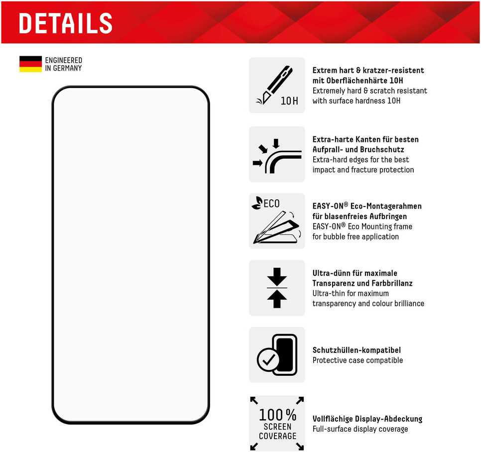E.V.I. DISPLEX Real Glass FC Samsung Galaxy A35/A55 5G