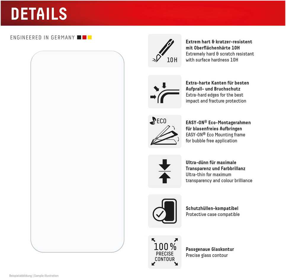 DISPLEX Real Glass iPhone 15 Plus/15 Pro Max/16 Plus