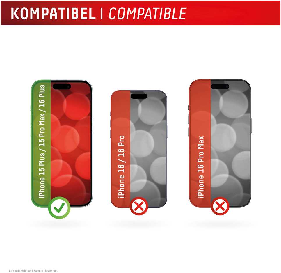 DISPLEX Real Glass iPhone 15 Plus/15 Pro Max/16 Plus