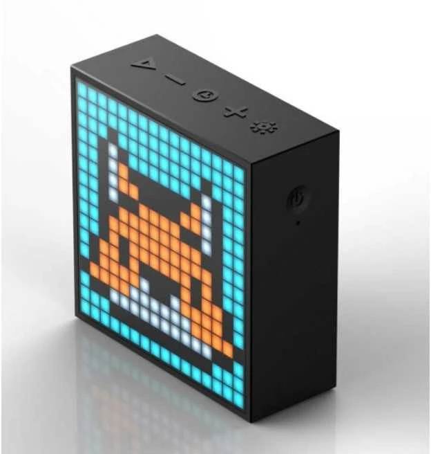 Divoom TimeBox-Evo Pixel Art Smart Bleutooth garsiakalbis, Juodas (Juodas)
