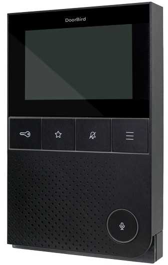 DoorBird DoorBird IP vaizdo įrašas Innenstation A1101 Juodas Edition