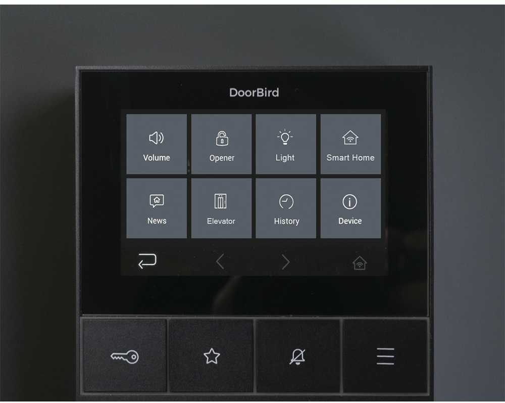 DoorBird DoorBird IP vaizdo įrašas Innenstation A1101 Juodas Edition