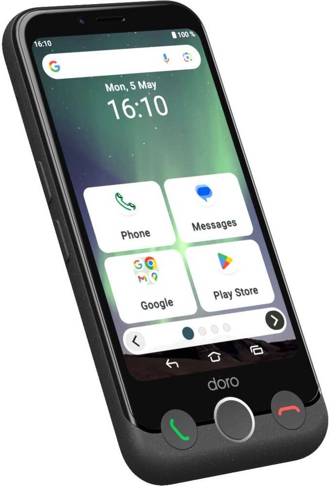 Išmanusis telefonas Doro Aurora A10 64GB Grafitowy (380533)